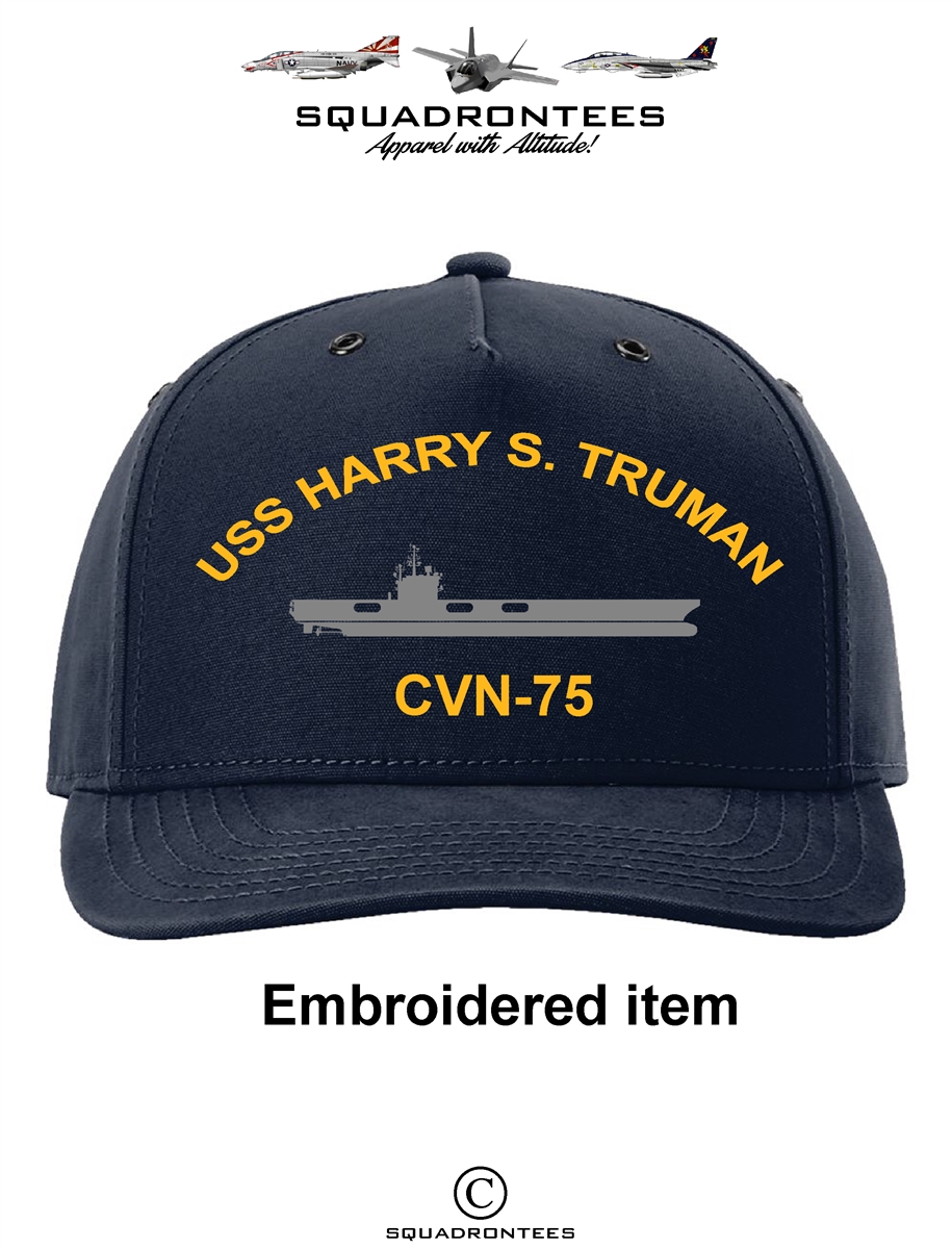 thumbnail image 2 of USS Harry S. Truman CVN-75 Navy Ship Hat – Official US Military Snapback Ball Cap, Eagle Crest 2 of 5