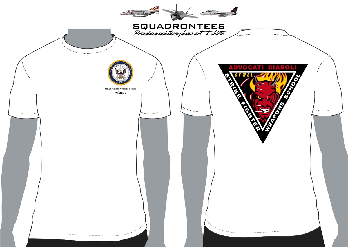 Strike Fighter Weapons School Atlantic Squadron T-Shirt - USN 
